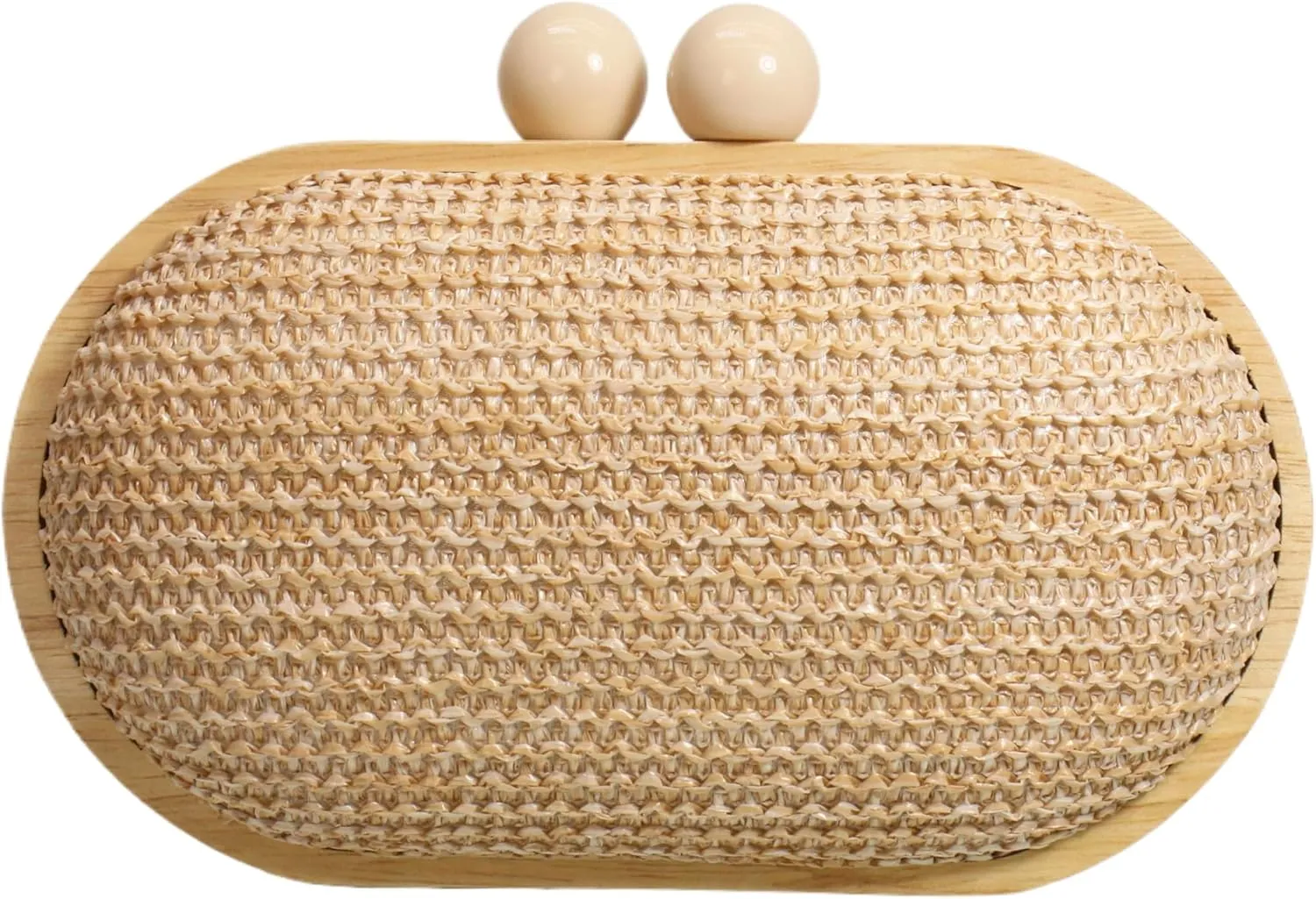 UMREN Straw Clutch Handbags Women Beach Crossbody Hand-woven Summer Purse Wallet Top handle Evening Bag for Wedding Party