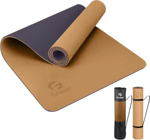 Yoga Mat Non Slip, Eco Friendly Fitness Exercise Mat with Carrying Strap,Pro Yoga Mats for Women,Workout Mats for Home, Pilates and Floor Exercises